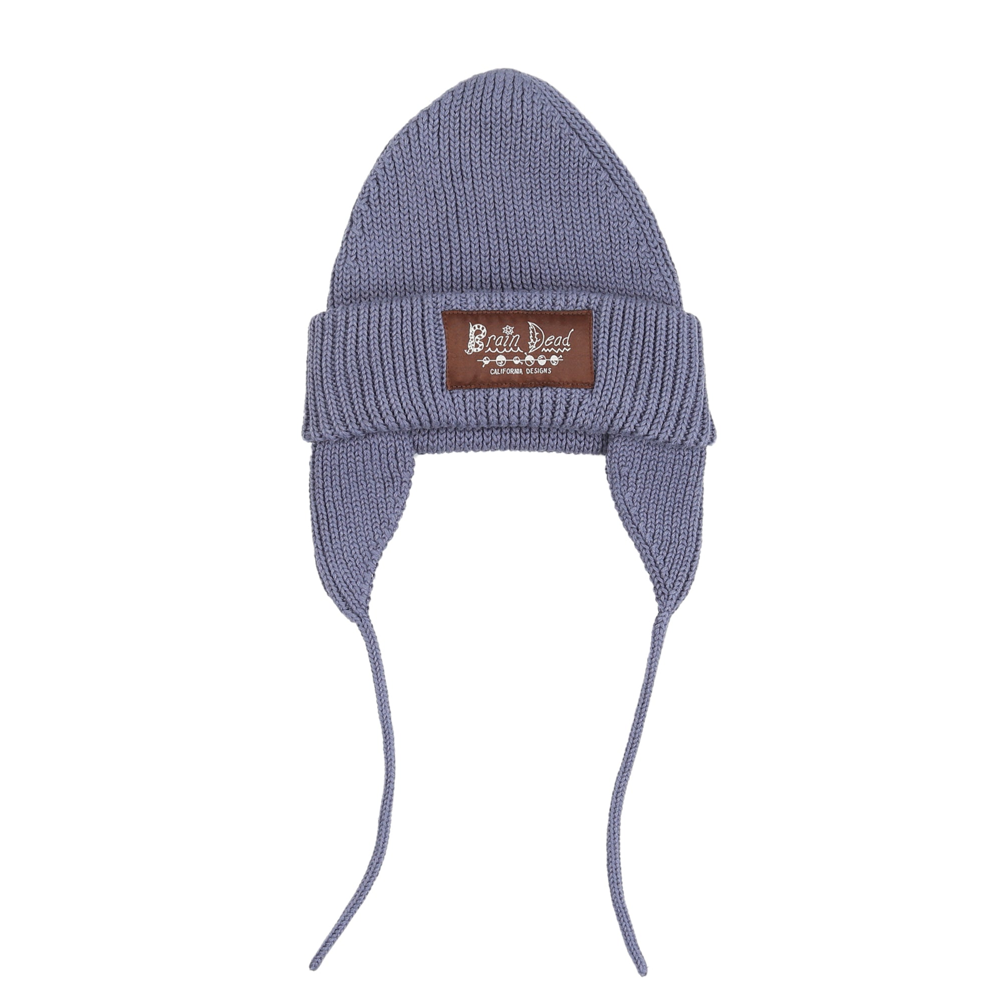 Knitted Ear Flap Beanie - Blue – Supply Store