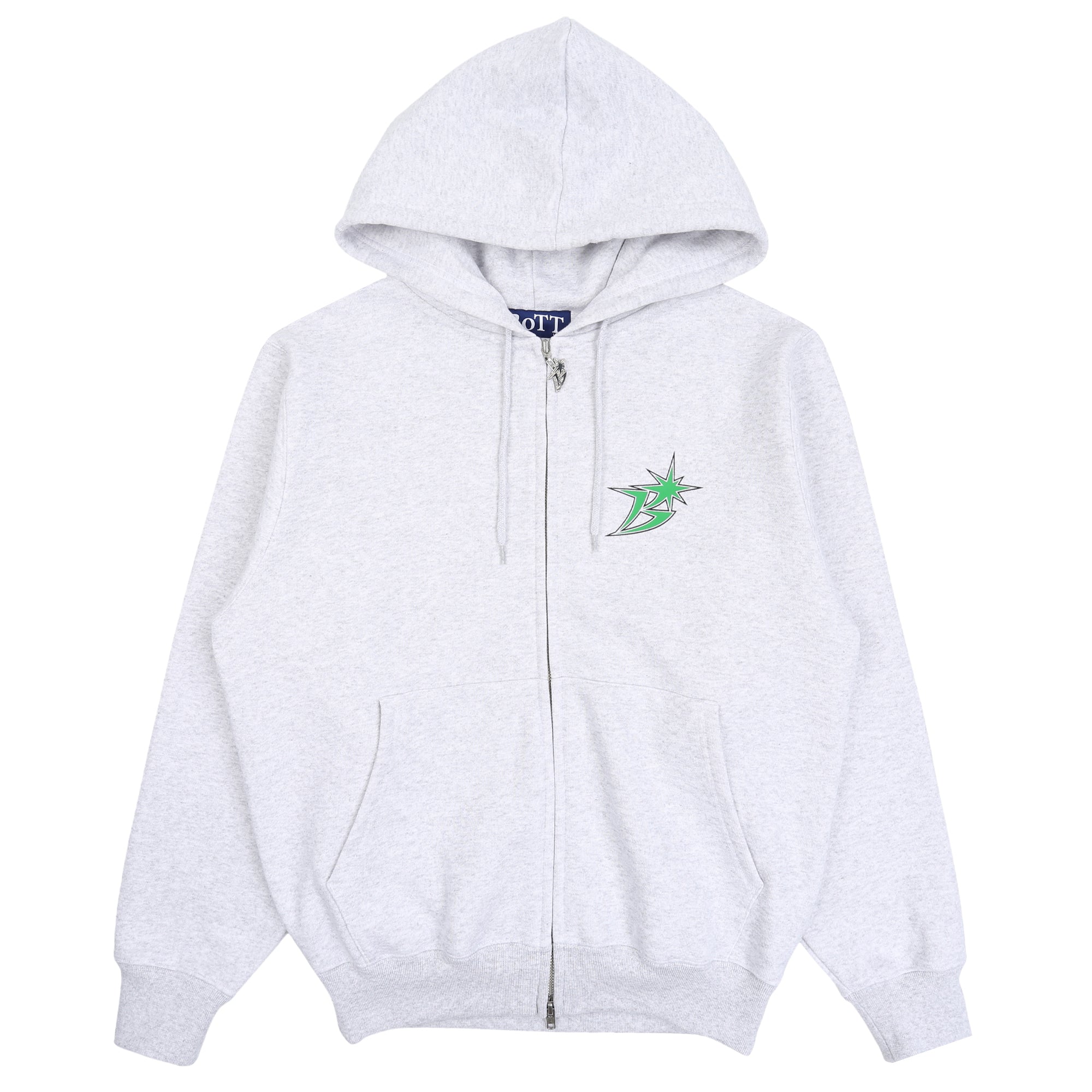 【XL】BoTT / B LOGO ZIP HOODIE / ASH B Logo Zip Hoodie - Ash/Green – Supply Store