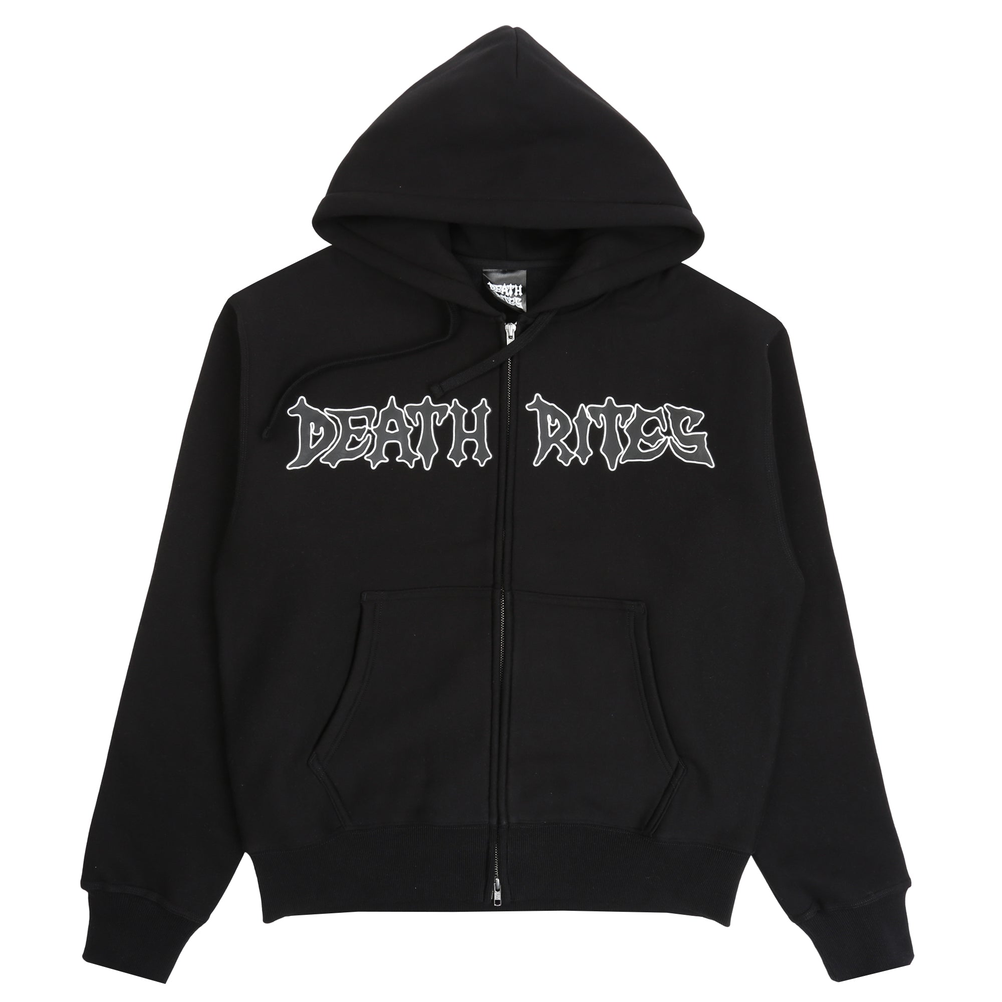 Script Zip Hooded Sweater - Black – Supply Store