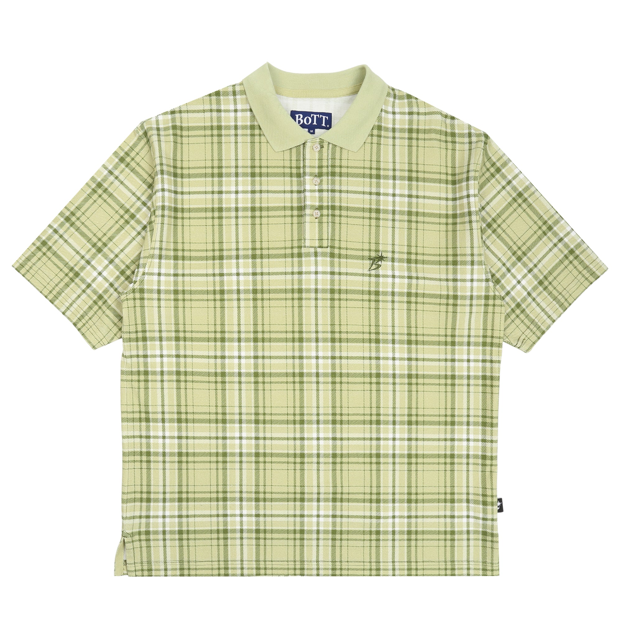 トップス NEW BEGING plaid pattern Polo Shirt Plaid S/S Polo Shirt - Green – Supply Store