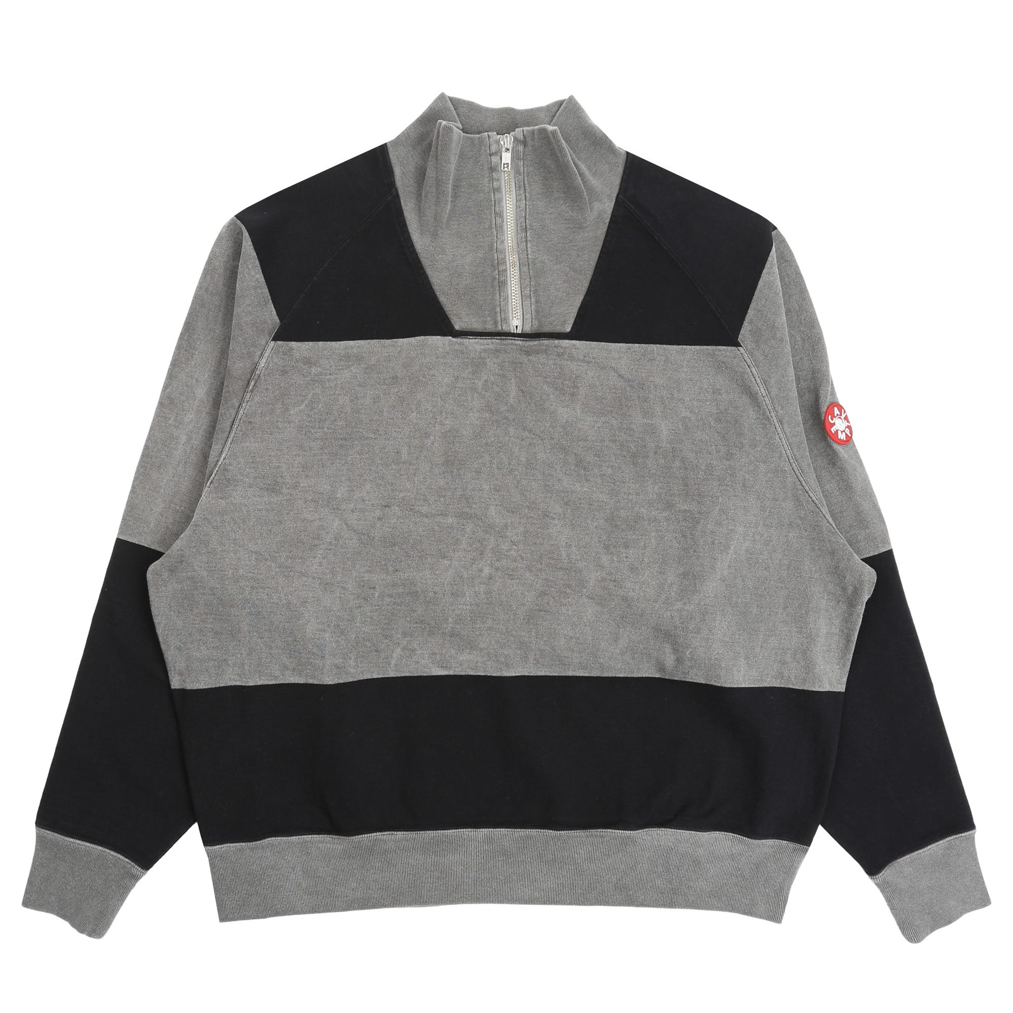 Overdye Stripe Half Zip - Grey – Supply Store