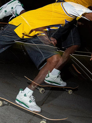 Nike SB x Air Jordan 4 'Pine Green' by Jye Barclay