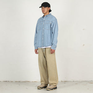 Work Denim Shirt- Light Denim