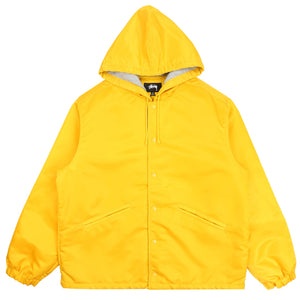 Hooded Coaches Jacket- Yellow