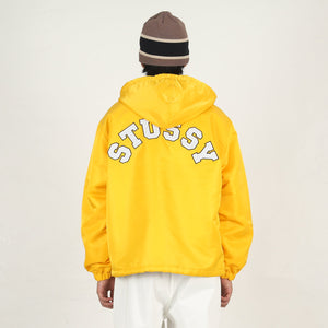 Hooded Coaches Jacket- Yellow