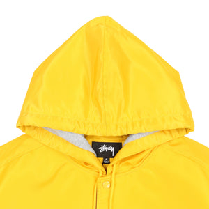 Hooded Coaches Jacket- Yellow