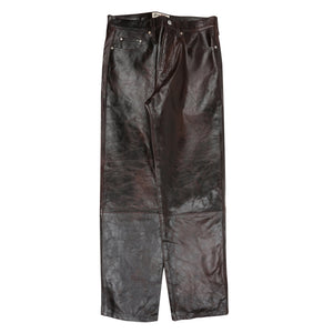 New Classic Jeans Leather- Dark Brown
