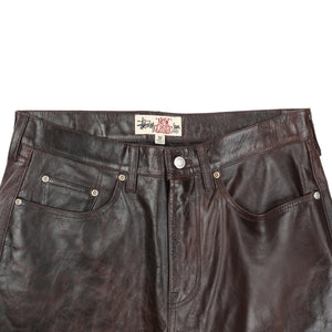 New Classic Jeans Leather- Dark Brown