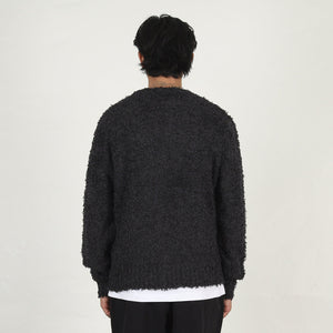 Textured Cardigan- Black