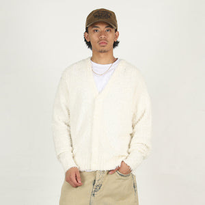 Textured Cardigan- Off White