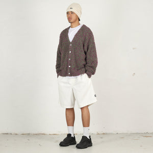 Textured Cardigan- Purple/Green