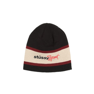 Stussy Sport Stripe Skullcap- Black