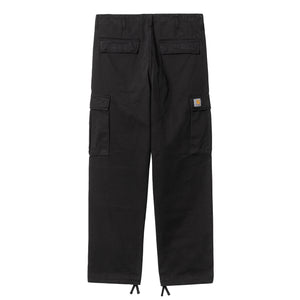 Regular Cargo Pant - Black garment dyed