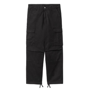 Regular Cargo Pant - Black garment dyed