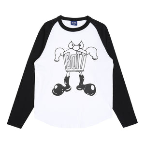 Big Boots Raglan L/S T-Shirt - White
