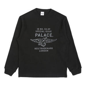 Dove Stamp Waffle Longsleeve - Black