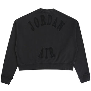 Jordan x IH Cropped Fleece Crew - Black