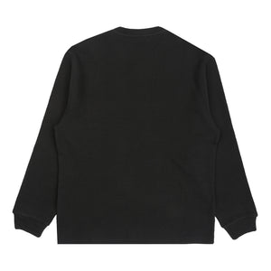 Dove Stamp Waffle Longsleeve - Black