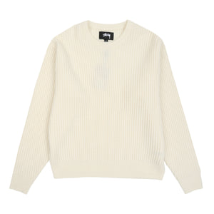 Waffle Cashmere Sweater - Ivory