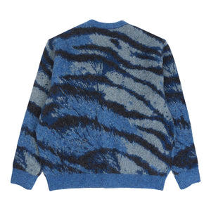 Hairy Tiger Knit Blue