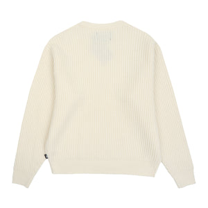 Waffle Cashmere Sweater - Ivory