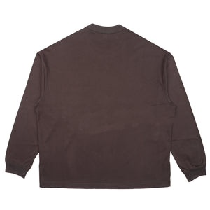 Cotton Jersey Brushed L/S T-Shirt - Mocha