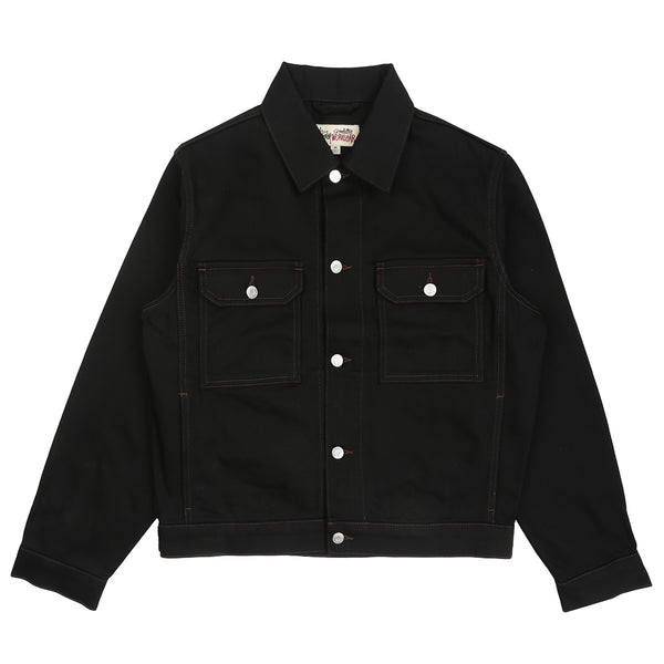 Trucker Denim - Raw Black Contrast Stitch