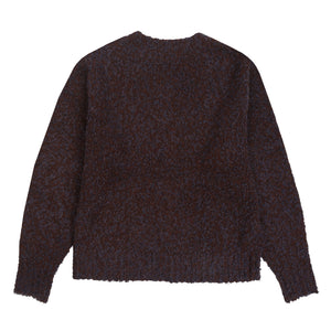Textured Cardigan - Navy Brown