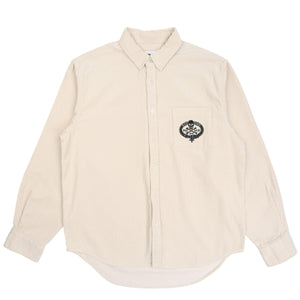 Skull Crest Cord Shirt White