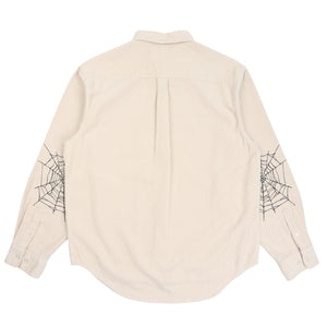Skull Crest Cord Shirt White