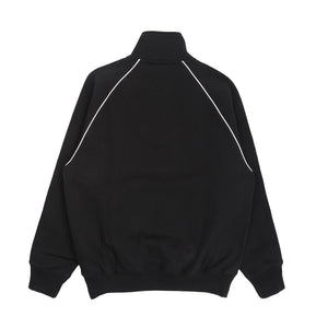 Piped 1/4 Zip - Black
