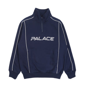 Piped 1/4 Zip - Navy