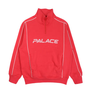 Piped 1/4 Zip - Racey Red