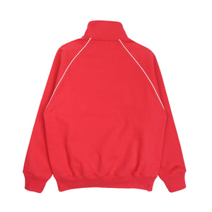 Piped 1/4 Zip - Racey Red