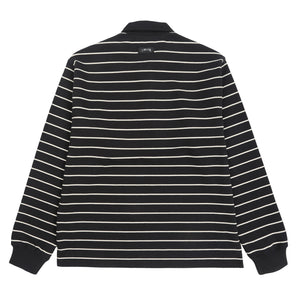 Pin Striped Rugby - Black