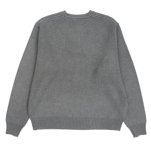 Striped Hibiscus Sweater - Grey