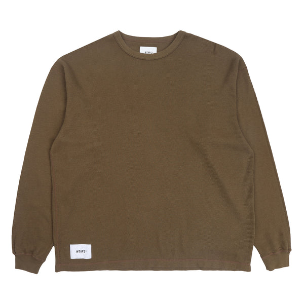 LS Waffle Standard Pullover - Olive Drab