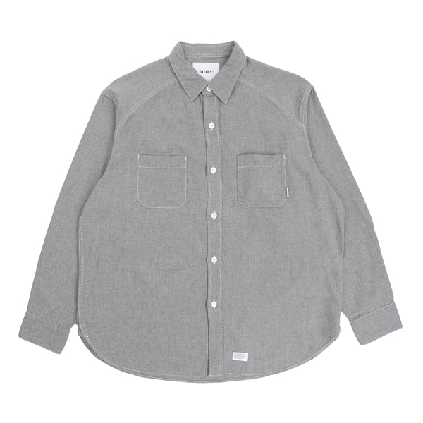 LS CB Cotton Chambray Shirt - Black