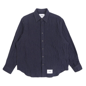 TXT 04 LS CTWO Tweed Shirt - Navy