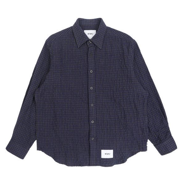 TXT 04 LS CTWO Tweed Shirt - Navy