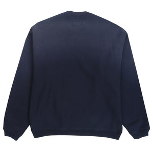 Sun Faded Oversized Crew - Navy