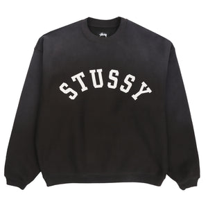 Sun Faded Oversized Crew - Black