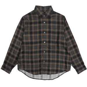 Matthew Plaid Shirt Sd - Brown