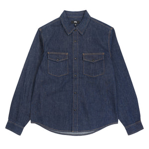 Denim Western Shirt - Dark Denim