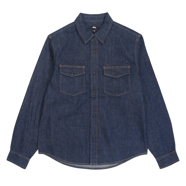 Denim Western Shirt - Dark Denim
