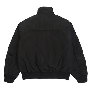 Mock Neck Flight Bomber - Black