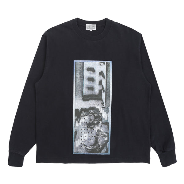 Washed As Mere Reality L/S T-Shirt - Black