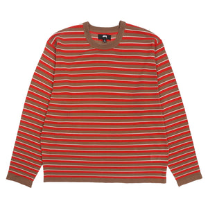 Lightweight Stripe Sweater - Red