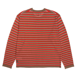 Lightweight Stripe Sweater - Red
