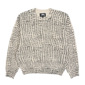 Mesh Print Sweater - Mesh Net